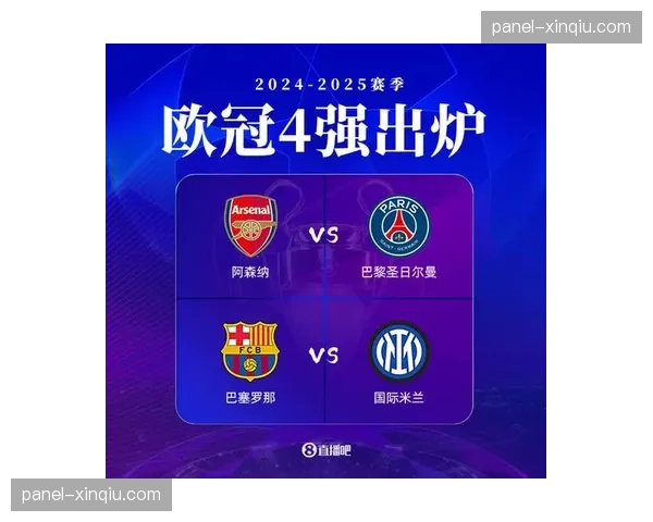欧冠四分之一决赛全部结束，四强对阵正式出炉